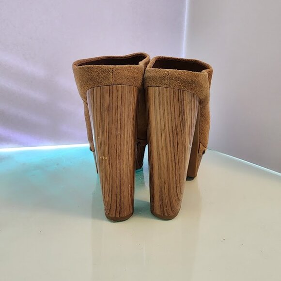 Jessica Simpson Dakota Tan Suede Platform Clog - Picture 6 of 8